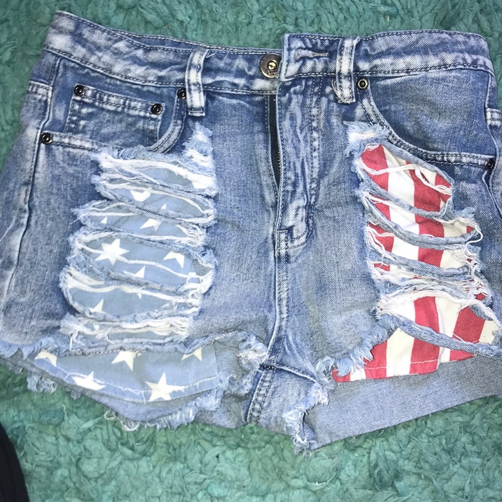 American flag shorts